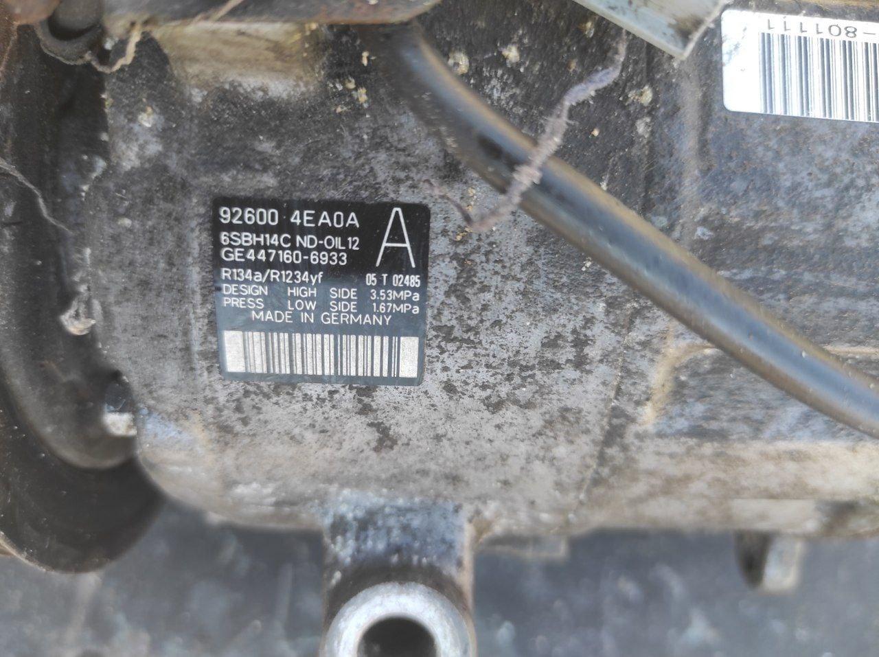 Компресор кондиціонера Nissan Qashqai J11 - Зображення 2