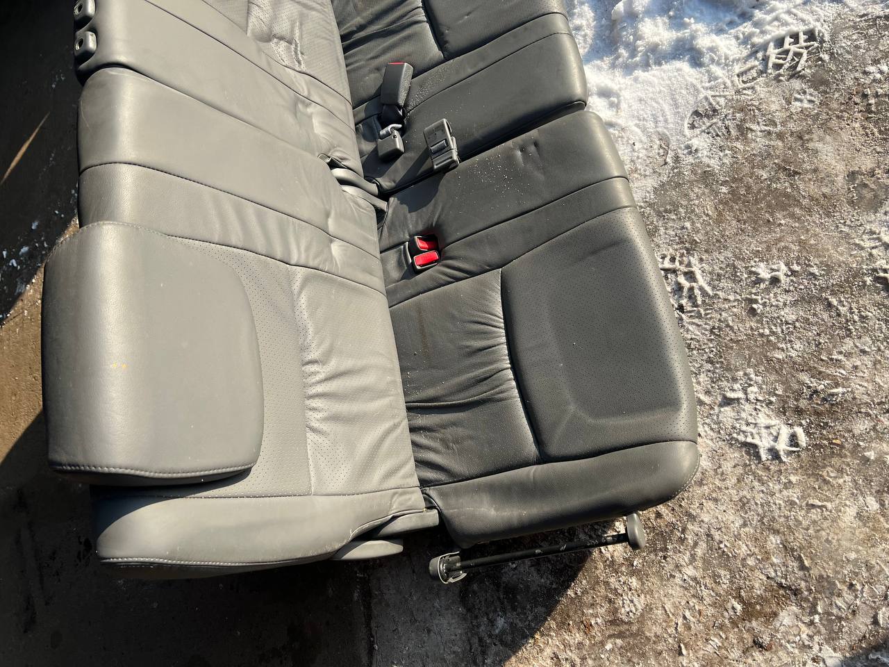 Сидіння третього ряду Toyota Land Cruiser Prado 120 сіра шкіра - Зображення 6