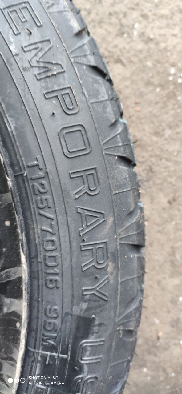 Запасне колесо (докатка) T125/70D16 96M Mazda 3 BM / BN - Зображення 5