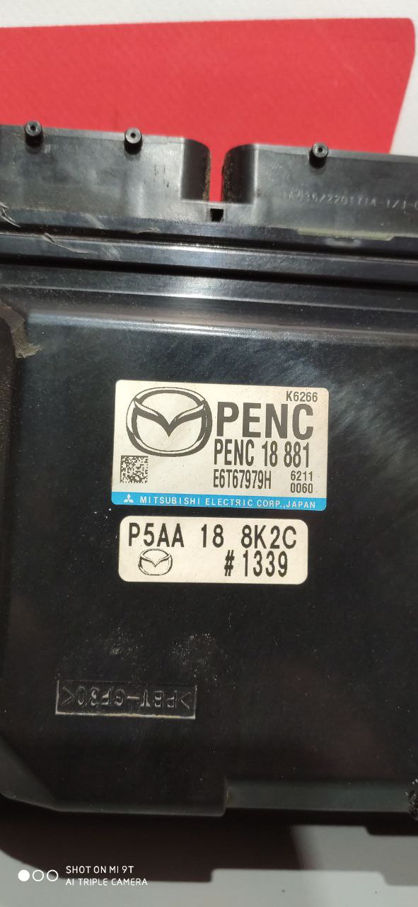 Блок управління двигуном (ECU / PCM) Mazda P5AA-18-8K2C - Зображення 3