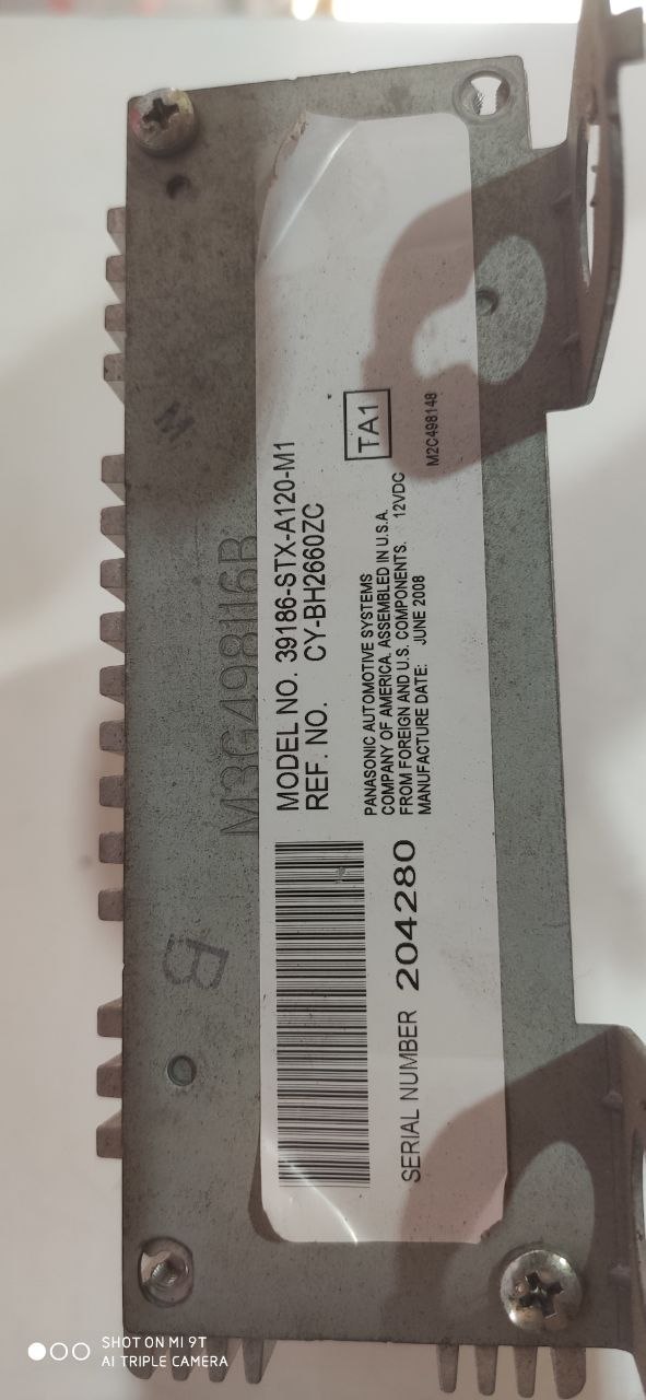 Підсилювач звуку (Audio Amplifier) Honda Pilot 2008-2015 39186-STX-A120-M1 - Зображення 4
