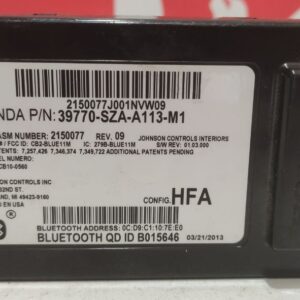 Блок управління Bluetooth Honda Pilot 2008-2015 39770-SZA-A11
