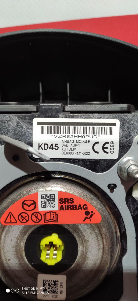 Подушка безпеки керма (Airbag водія) Mazda 3 BM / BN OEM KD45-57-K00 - Зображення 10