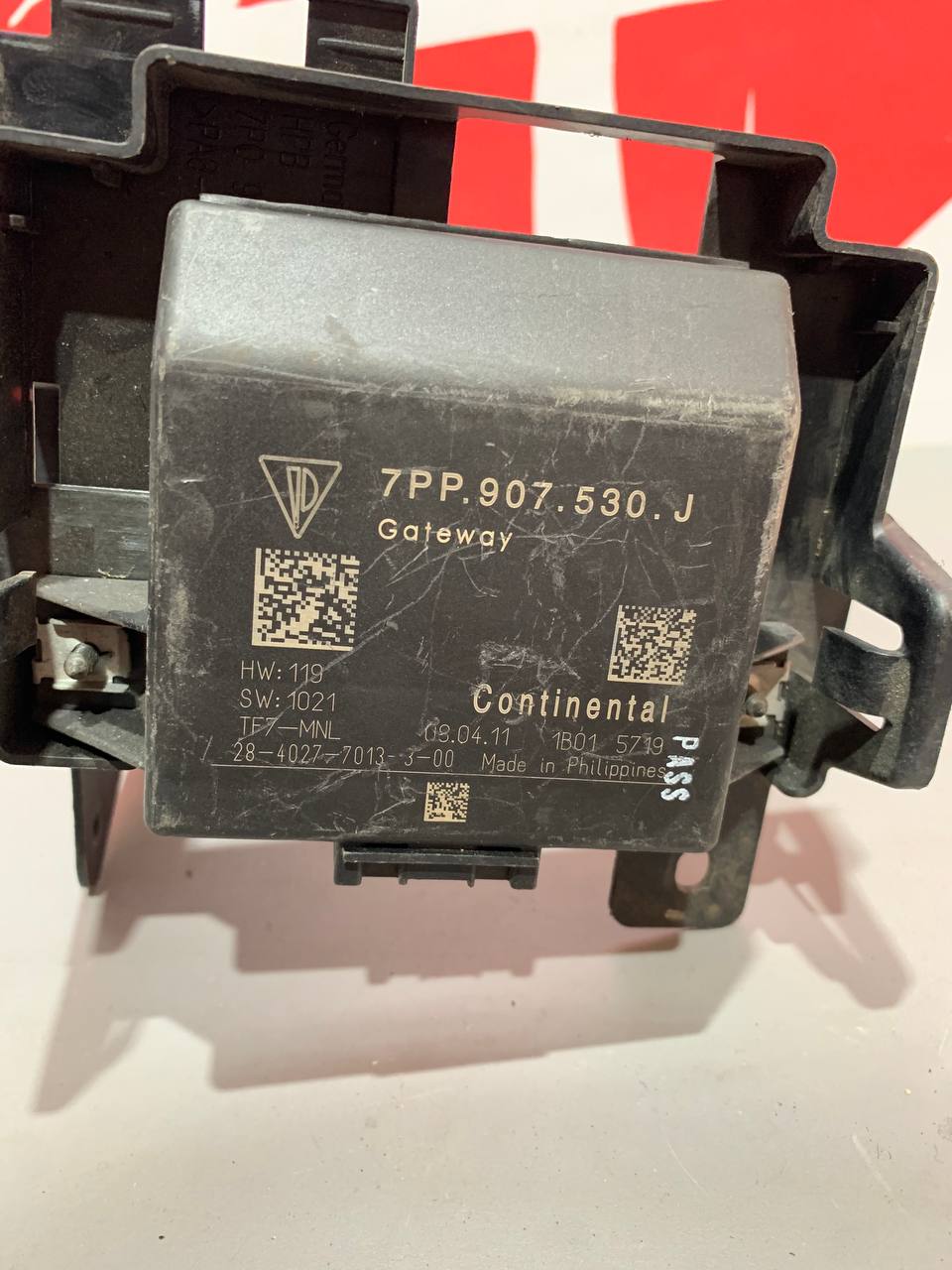 Блок Gateway та Parkhilfe PDC Porsche Cayenne 7P 7PP907530J з кронштейном - Зображення 6